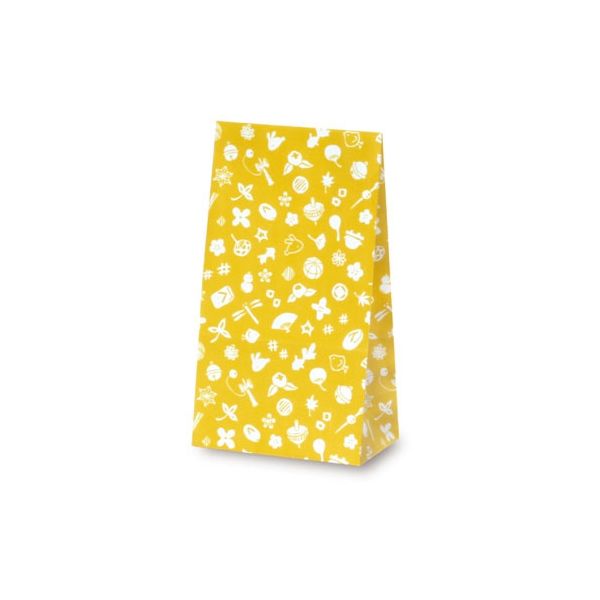 ベルベ 雑貨 食品 紙袋 角底袋 花小町（からし） 4号 3804 1包：1000枚（100×10）（直送品）