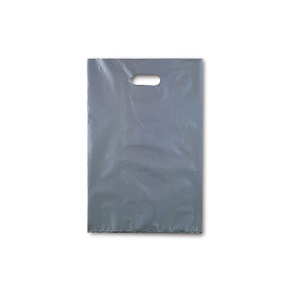 ベルベ ポリ手提袋　シティバッグ　シルバー　S 4190 1セット（500枚：25枚×20包）
