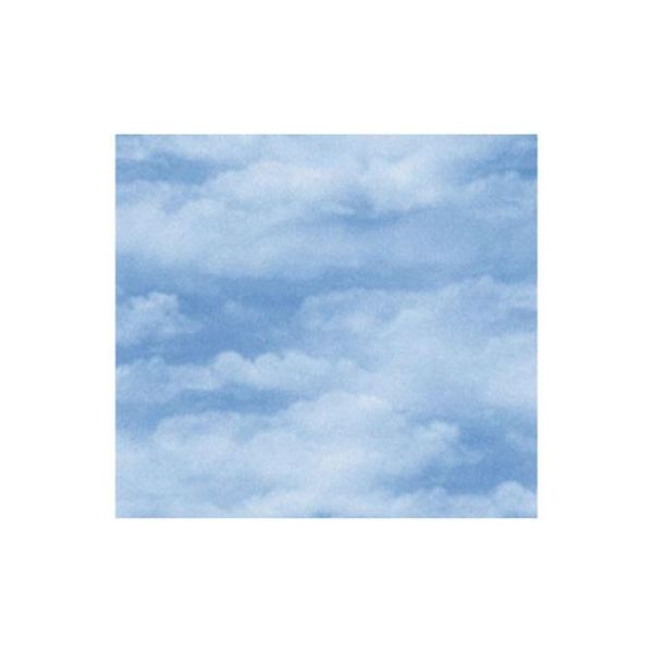 ベルベ ラッピング 包装紙 クラウド（ブルー） 半切 133 1包：500枚（100×5）（直送品）