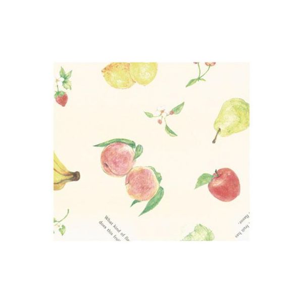 ベルベ ラッピング 包装紙 リフレフルーツ 全判 745 1包：300枚（50×6）（直送品）