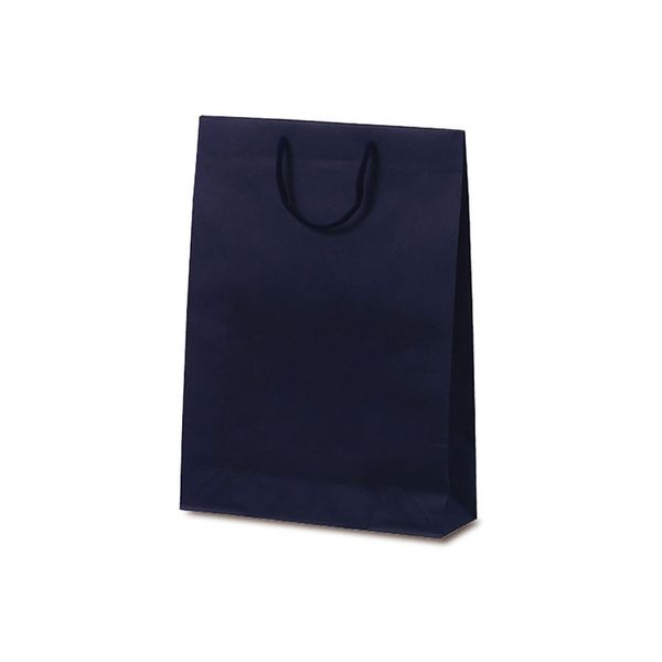 ベルベ 紙袋 手提袋 T-8 カラークラフト ネイビー 1033 1包：100枚（10×10）（直送品）