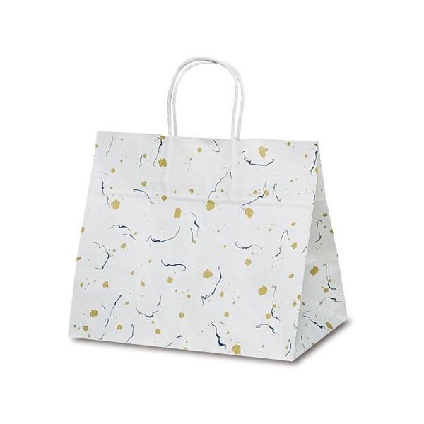 ベルベ 紙袋 自動紐手提袋 T-9W 和楽 1099 1包：200枚（50×4）（直送品）