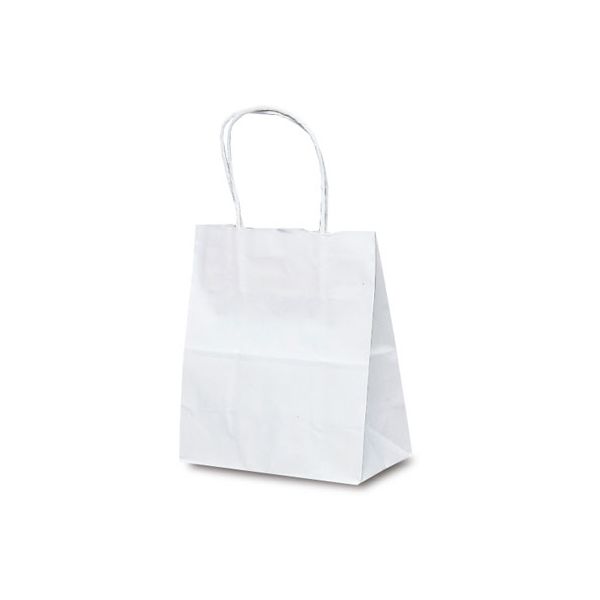 ベルベ 紙袋 1117 自動紐手提袋 T-1 白無地 1117 1包：200枚（25×8）（直送品）