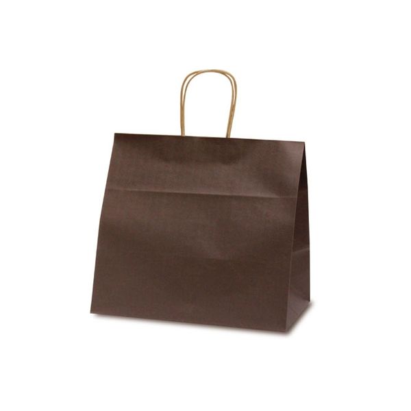 ベルベ 紙袋 1193 自動紐手提袋 T-11W カラー（カカオ） 1193 1包：200枚（50×4）（直送品）