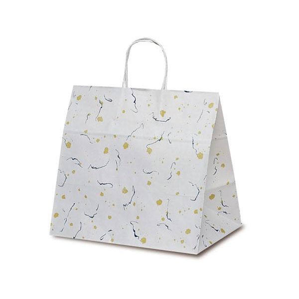 ベルベ 紙袋 自動紐手提袋 T-11W 和楽 1199 1包：200枚（50×4）（直送品）