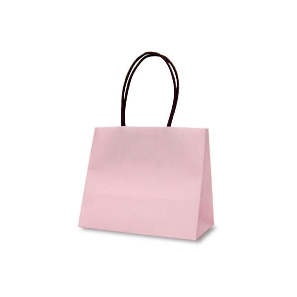 ベルベ 紙袋 手提袋 テミニン ベビーピンク 1468 1包：100枚（10枚入×10パック）（直送品）