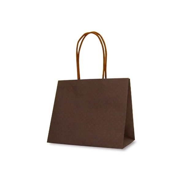 ベルベ 紙袋 手提袋 テミニン ブラウン 1471 1包：100枚（10枚入×10パック）（直送品）