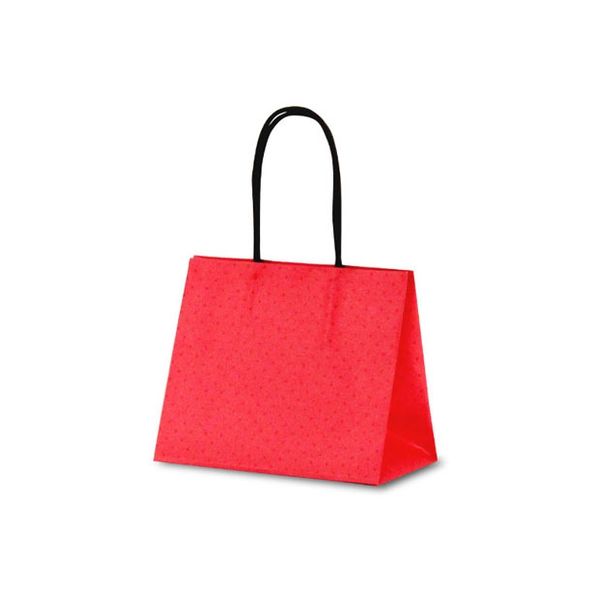 ベルベ 紙袋 手提袋 テミニン レッド 1472 1包：100枚（10枚入×10パック）（直送品）