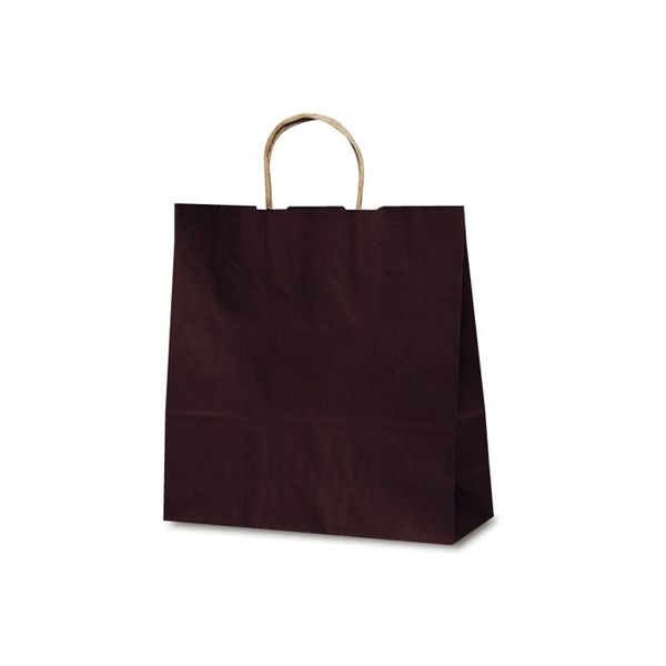 ベルベ 紙袋 1646 自動紐手提袋 T-6 カラー（カカオ） 1646 1包：200枚（50×4）（直送品）