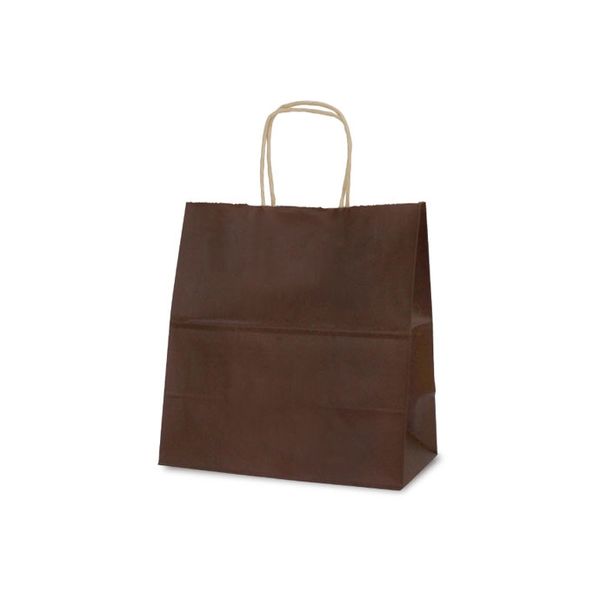 ベルベ 紙袋 自動紐手提袋 T-5W カラー（カカオ） 1647 1包：200枚（50×4）（直送品）