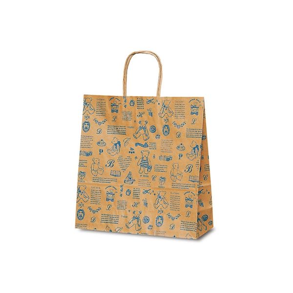 ベルベ 自動紐手提袋 T-6 ベアコレクション（ブルー） 1651 1包：200枚（50×4）（直送品）