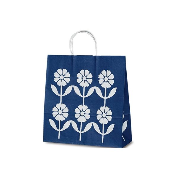 ベルベ 紙袋 自動紐手提袋 T-6 オシバナ 1670 1包：200枚（50×4）（直送品）