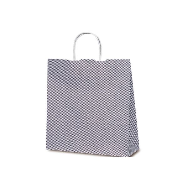 ベルベ 紙袋 自動紐手提袋 T-6 鹿の子（紫） 1679 1包：200枚（50×4）（直送品）