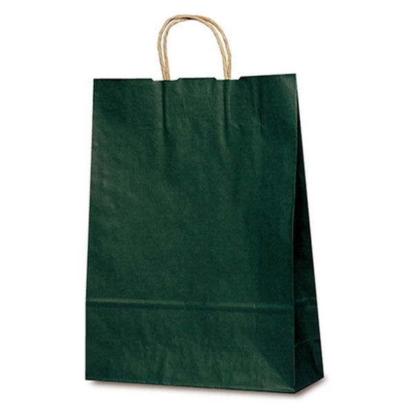 ベルベ 紙袋 1864 自動紐手提袋 T-8 カラー（緑） 1864 1包：200枚（50×4）（直送品）