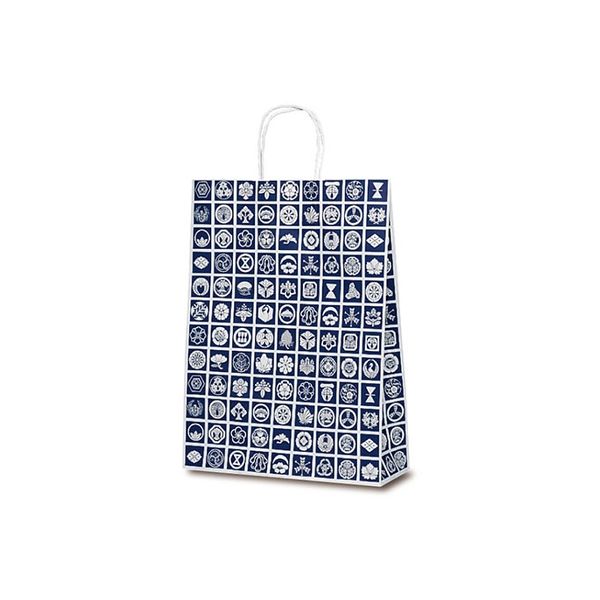 ベルベ 紙袋 自動紐手提袋 T-8 家紋 1871 1包：200枚（50×4）（直送品）