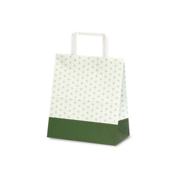 ベルベ 紙袋 1961 自動紐手提袋（平紐）T-Z 麻の葉 1961 1包：400枚（50×8）（直送品）