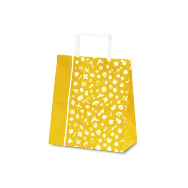 ベルベ 紙袋 1962 自動紐手提袋平紐T-Z 花小町からし 1962 1包：400枚（100×4）（直送品）