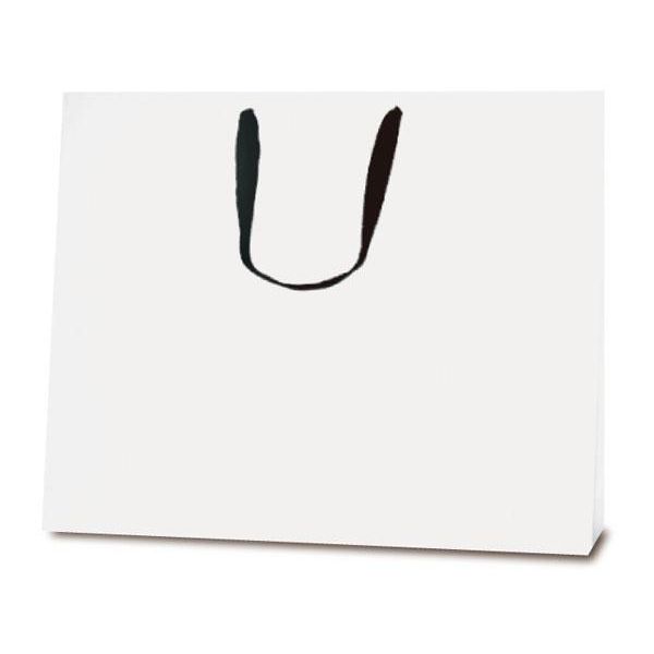 ベルベ 紙袋 手提袋 T-ショルダー17 白無地（PP貼） 1993 1包：50枚（10×5）（直送品）