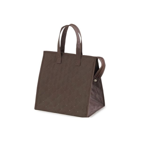 ベルベ 9076 不織布保温冷バッグ ダークブラウン 小 9076 1包：100枚（50×2）（直送品）