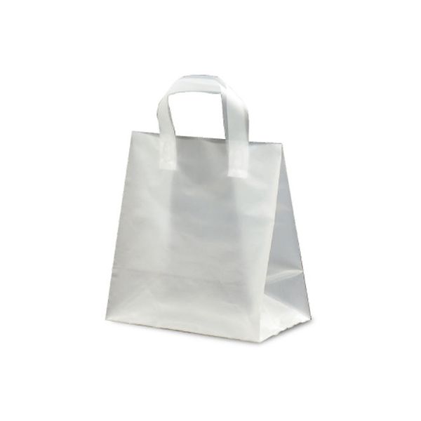 ベルベ ケーキ用手提げ袋 ポリケーキバッグ 無地 M 9015 1包：400枚（25×16）（直送品）