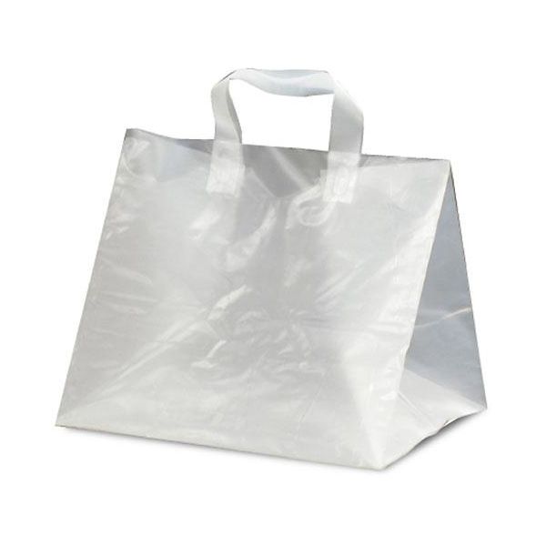 ベルベ ケーキ用手提げ袋 ポリケーキバッグ 無地 LL 9017 1包：200枚（25×8）（直送品）