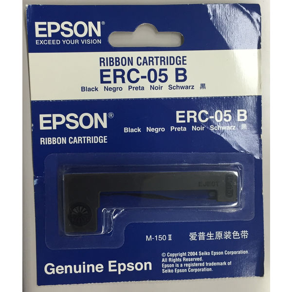 エプソン（EPSON） 純正リボンカートリッジ ERC-05B 黒 1個 - アスクル