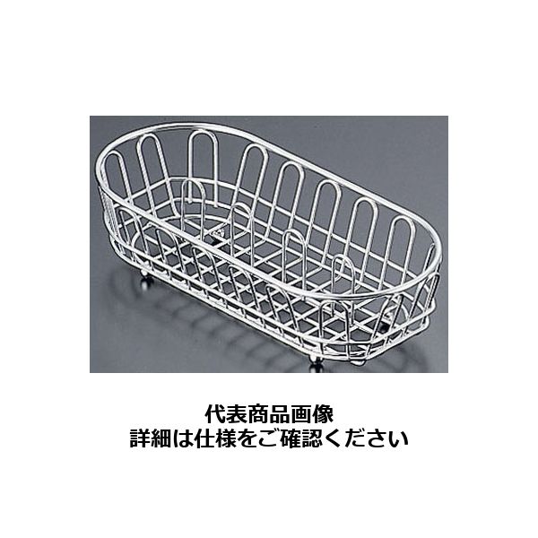 18-8ワイヤー小判カトラリーバスケット深型 HN0001 OKT0801 遠藤商事（取寄品） 5,829円