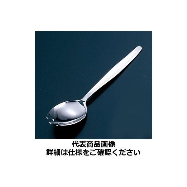 TKG 18-0先割 面取り給食スプーン穴なし 155mm OSK3401 遠藤商事（取寄品）