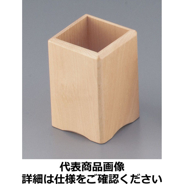 ヤマコー 木製 角丸箸立 15228（ナチュラル） PHS89（取寄品）