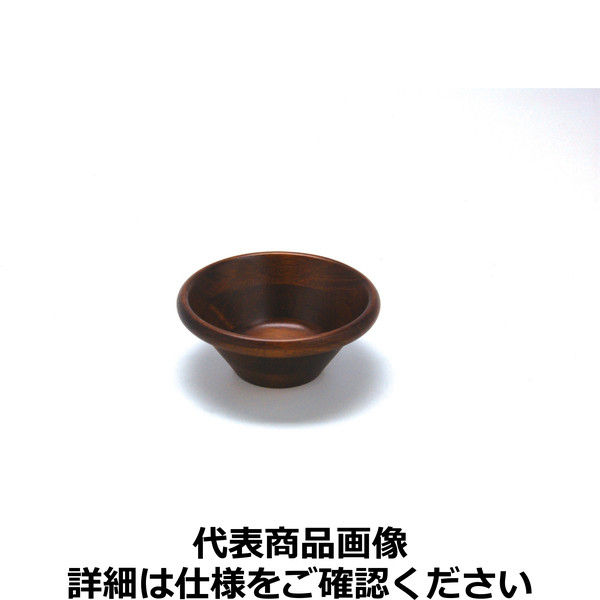 ヤマコー 天然木サラダボウル こげ茶15cm PSLL902（取寄品）