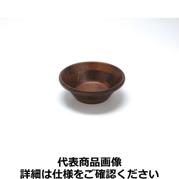 ヤマコー 天然木サラダボウル こげ茶18cm PSLL903（取寄品）