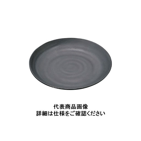 マイン メラミンウェア 黒丸皿Φ18 M11-126 RMI7203（取寄品）