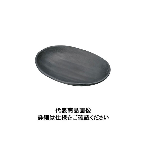 マイン メラミンウェア 黒小判皿 小 M11-137 RMI7503（取寄品）