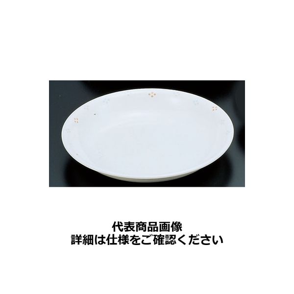 メラミン「花紋」丸皿 小M-326-KA RML52 関東プラスチック工業（取寄品）