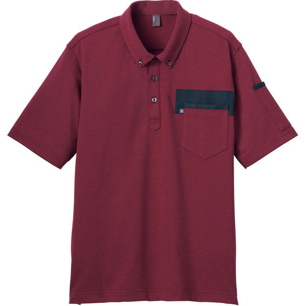 カーシーカシマ 半袖ポロシャツ ワイン SS CSP172（取寄品）