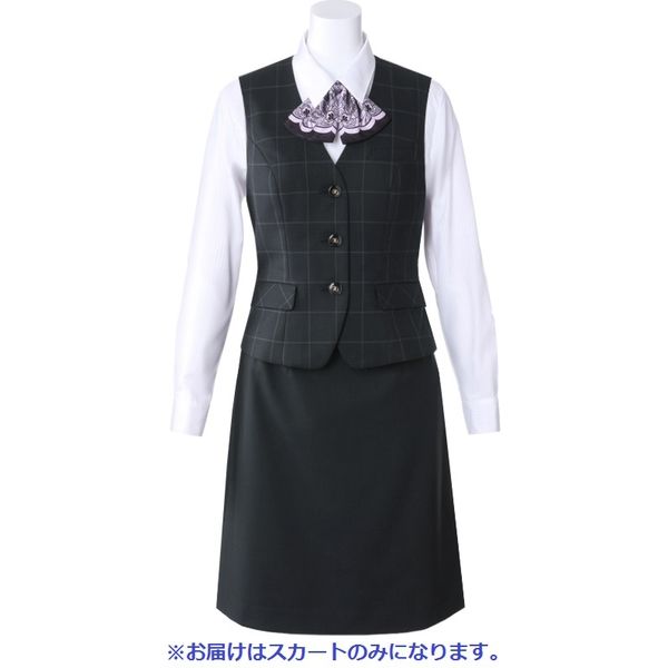 ヤギコーポレーション ユニレディ Aラインスカート ブラック 15号 U9138 1点（取寄品）