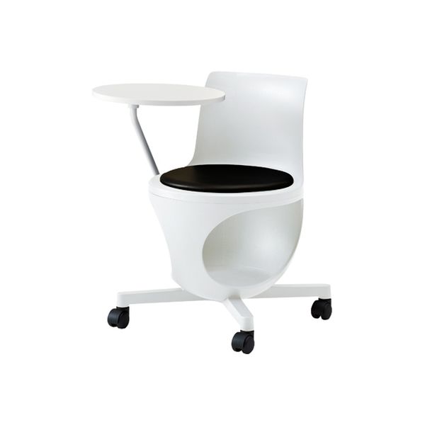 オカムラ e-chairタブレット付パッド付 ネオブラック 602幅×663奥行×440座高×710高さ（mm） 9314AC PB20（直送品）