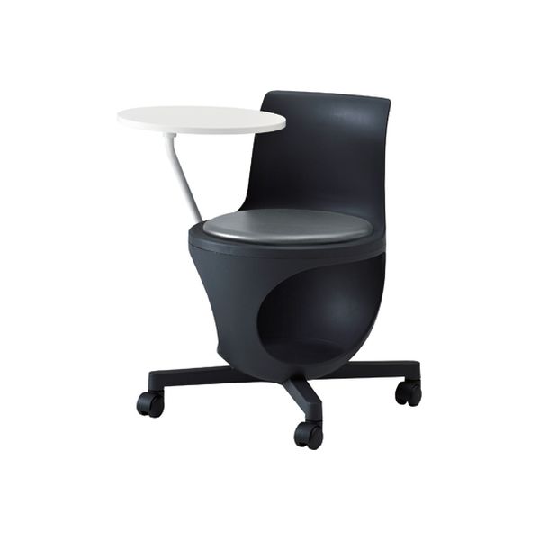 オカムラ e-chairタブレット付パッド付 セサミ 602幅×663奥行×440座高×710高さ（mm） 9314BC F001（直送品）