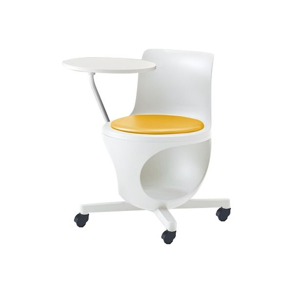 オカムラ e-chairタブレット付パッド付 カモミール 596幅×665奥行×446座高×716高さ（mm） 9314JC F027（直送品）