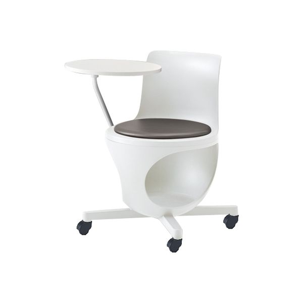 オカムラ e-chairタブレット付パッド付 チャコールグレー 596幅×665奥行×446座高×716高さ（mm） 9314JC PB24（直送品）