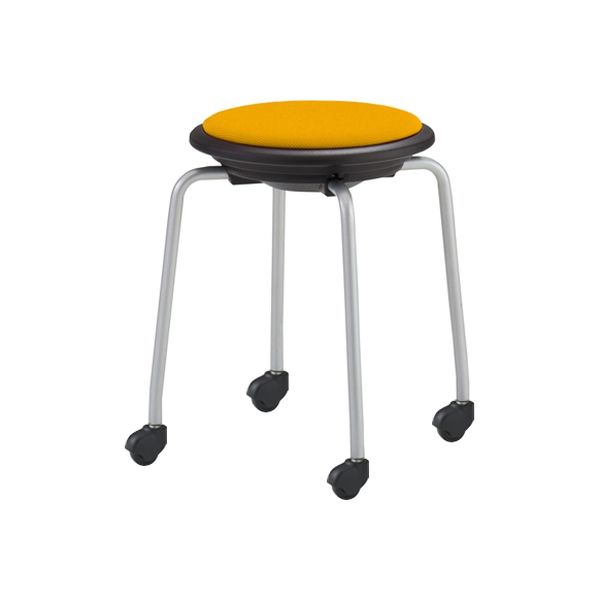 オカムラ 93J1棚なしパッド付 マスタード 533幅×533奥行×474高さ（mm） 93J1AF F004（直送品）