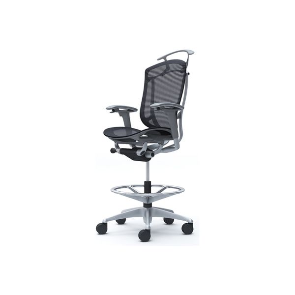 CC82JA FPG1 オカムラ コンテッサ セコンダ 可動肘 座メッシュ ブラック 1脚（直送品） 124,630円