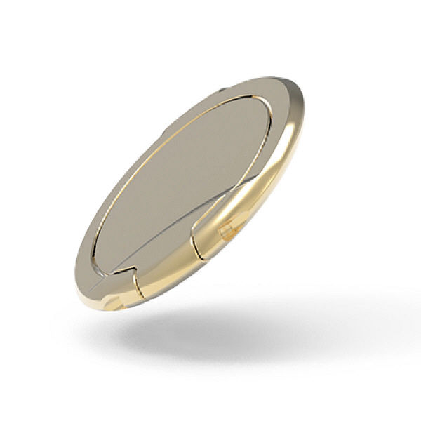 エレコム スマートフォン用ストラップ/フィンガーリング/薄型/ゴールド P-STRSLGD 1個（直送品）