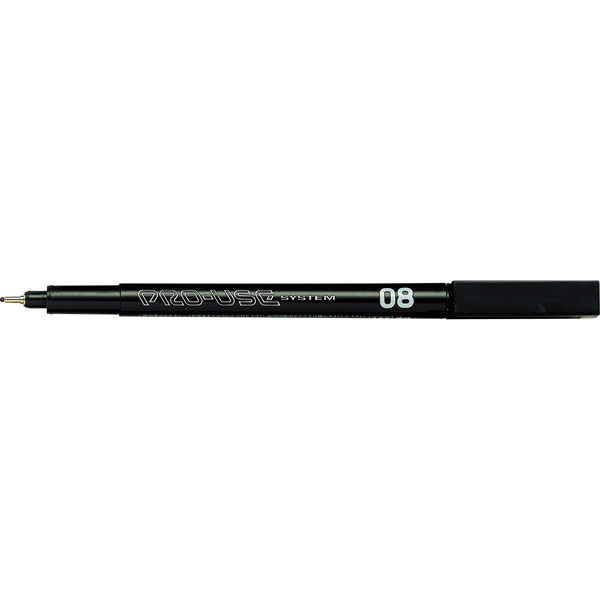 プラチナ万年筆 サインペン CS-200PN 1-0.8 ユセイ ブラック 0004086018 100本（直送品）