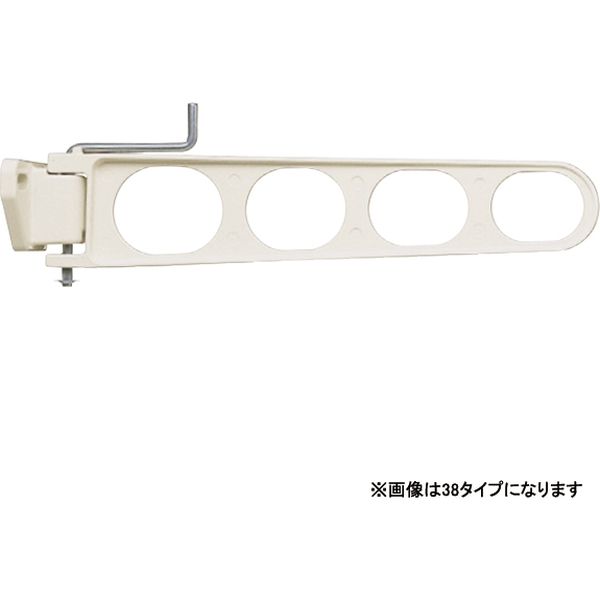 神栄ホームクリエイト バルコニー物干金物（横収納型） SK-45LSA-WC 1セット（2本）（直送品）