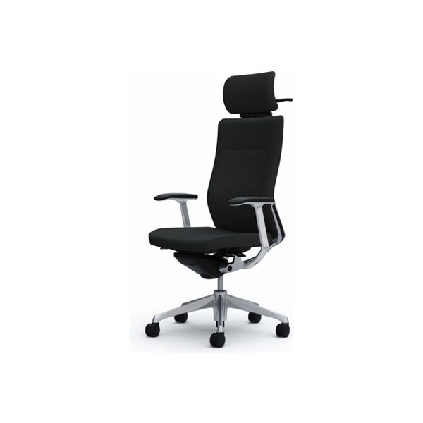 CQ4DBR FSF1 |オカムラ コーラル ヘッド付背クッション 固定肘 ブラック（直送品） 100,370円