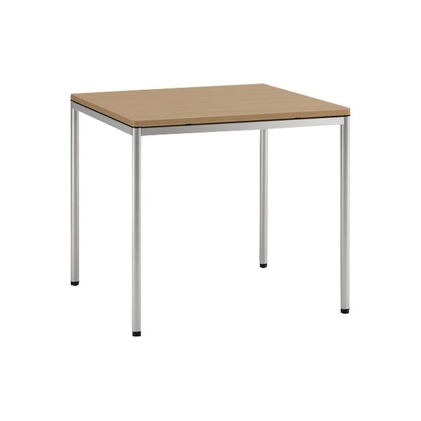 オカムラ tresse-Rテーブル 800角 ネオウッドミディアム 800幅×800奥行×720高さ（mm） L674AT MQ88（直送品）
