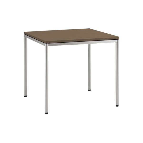 オカムラ tresse-Rテーブル 800角 ネオウッドダーク 800幅×800奥行×720高さ（mm） L674AT MQ89（直送品）
