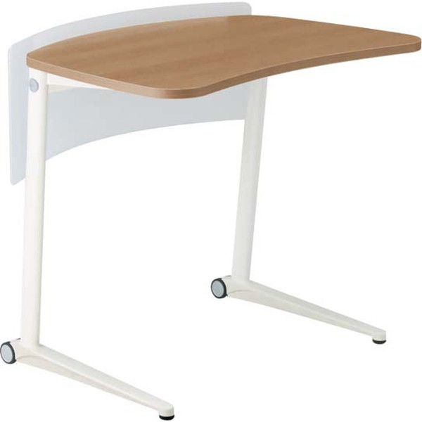 オカムラ Shiftテーブル、水平タイプ800W ネオウッドミディアム 800幅×600奥行×700高さ（mm） MS85BD MK18（直送品）