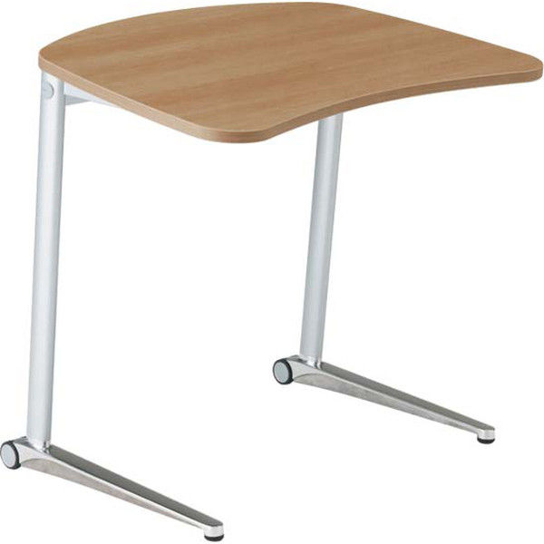 オカムラ Shiftテーブル、傾斜タイプ800W ネオウッドミディアム 800幅×600奥行×745高さ（mm） MS85EB MK18（直送品）